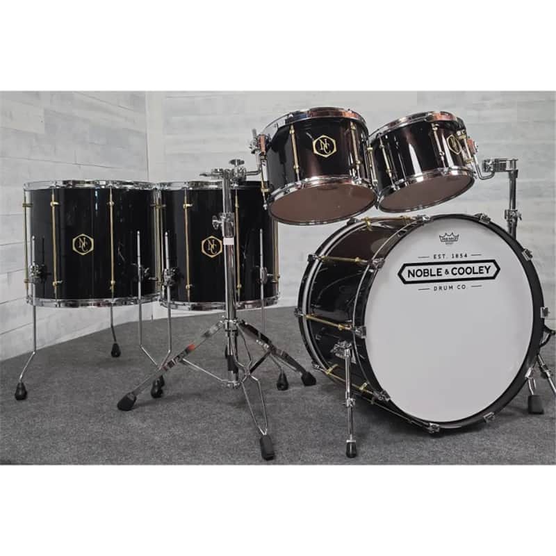 Noble & Cooley Horizon 5pc Drum Set Black Gloss image 1