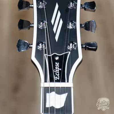 ESP E-II Eclipse BB Bold Binding EMG Guitar w/ Case – Black Satin (B-stock) image 8