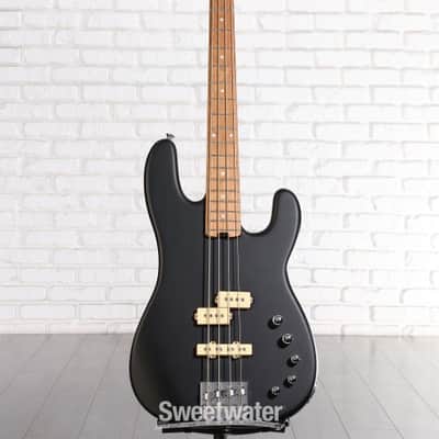 Charvel Pro-Mod San Dimas Bass PJ IV Electric Bass - Satin Black (PMSDB4PJSBkd1) image 1