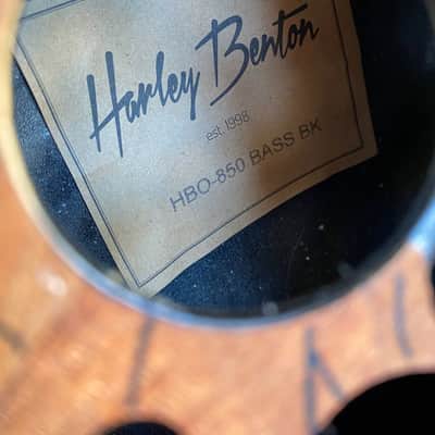 Harley Benton HBO-850 BK — Acoustic-Electric Bass Guitar, Black, HSY-400D Preamp + Video Demo image 9