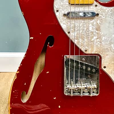 Fender Telecaster Thinline 1971 - Candy Apple red image 6
