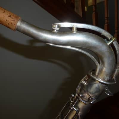 King TENOR SAXOPHONE 1924 - SILVER SATIN image 7