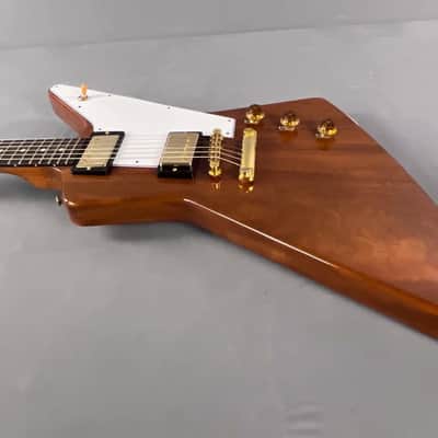 Immagine 2014 Gibson Custom Shop 1958 "Benchmark" Explorer Reissue – Natural Mahogany ~ Mint! - 5