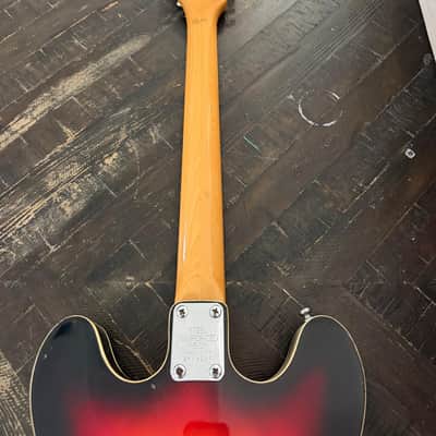 Unbranded MIJ 12-String Semi-Hollow Electric 1960s-70s Sunburst - Japan image 6