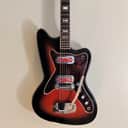 1967 Silvertone Silhouette - Red Sunburst - Red Foil DeArmonds !