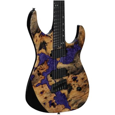 Legator Ninja 6 X Multi-Scale Electric Guitar, Royal Purple, with Gig Bag image 1