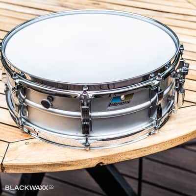 Ludwig Acrolite 5x14" 8-Lug - Pointed Blue/Olive Badge image 13