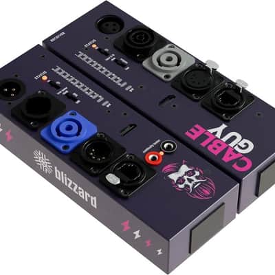Blizzard CABLE-GUY Advanced cable tester capable of testing multiple types including 3/5-pin DMX, XLR, powerCON, True1, RJ45, RCA, BNC, 1/4' TRS, 3.5mm, HDMI, and single Banana. image 1