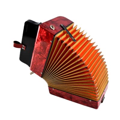 Excellent, German Made, Vintage, Top Quality, Diatonic Button Accordion Hohner Corso 8 Bass - 3 voice in G/C (Sol-Do) 21x8 buttons image 15