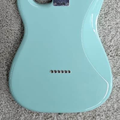 Mint Fender Limited Tom Delonge Blink 182 Stratocaster Guitar with Bag, Surf Green image 2