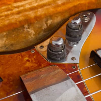 Fender Jazz Bass Solid Body Electric Bass Guitar (1960), ser. #54837, original brown tolex hard shell case. image 18
