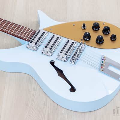 2004 Rickenbacker 325C58/12 12-String Blue Boy F Hole w/ Roger McGuinn Compressor & Case, 325/12 image 11