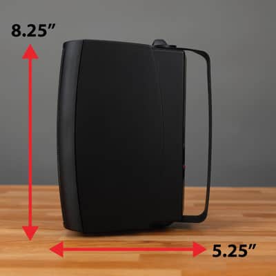 4" 3-Way High Performance Outdoor Indoor Speakers with Powerful Bass, Effortless Mounting Swivel Brackets, All Weather Resistance, Sold in Pair image 4