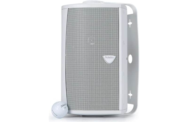 Definitive Technology AW5500 Outdoor All-Weather Loudspeaker, White W/ Mounting Bracket image 1