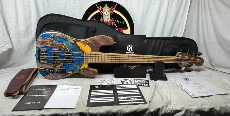 Maruszczyk Custom Jake TB 5p tb5p Thunderbird 5-string Bass with COA + Gig Bag 2025 - Living Color image 1
