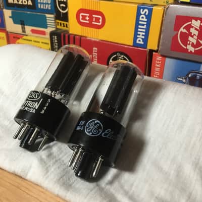 2 NOS Matched Toshiba 5Y3 Rectifier AudioTubes Vintage Smoke Glass ~ 2 Pairs Available ~ Direct Japan import Carefully Curated Grail Tone image 10