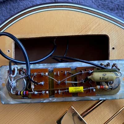 Höfner 5000/1 Deluxe Violin Bass (1994, Rare, Vintage), Blonde + Gold-Hardware + Case image 8