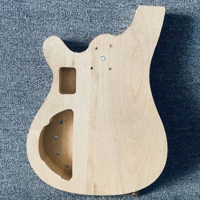 Solid Basswood Bass Guitar Unfinished DIY Project Body image 10