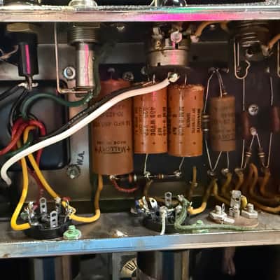 1964 Fender Champ Original Transition Black Tolex 5F1 ,1x8", Last of the super Balsy top loaders!! image 11