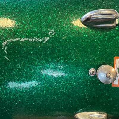 Slingerland Floor Tom 1960-1970 - Green Sparkle image 8