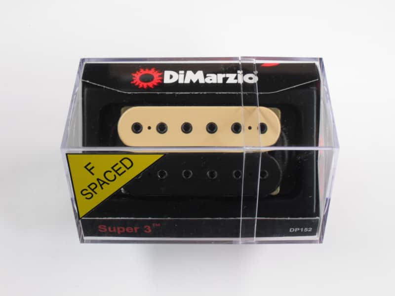 DiMarzio F-spaced Super 3 Bridge Humbucker Black/Creme W/Black Poles DP 152 image 1