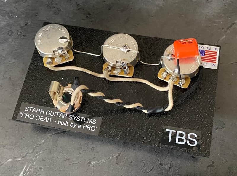 Gibson Thunderbird Bass Harness! CTS, Switchcraft, Gavitt Wire, & Orange Drop Cap! image 1