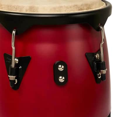 LP Discovery II Ultralight Conga Set 10" & 11" w/Stand Red image 4