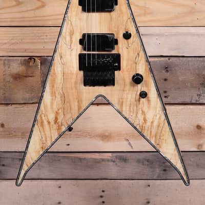 BC Rich JR-V Extreme Exotic Electric Guitar Natural w/ Floyd Rose image 1