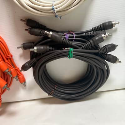 Lot of 47 Vintage Tascam Color coded RCA cables 5’ image 25