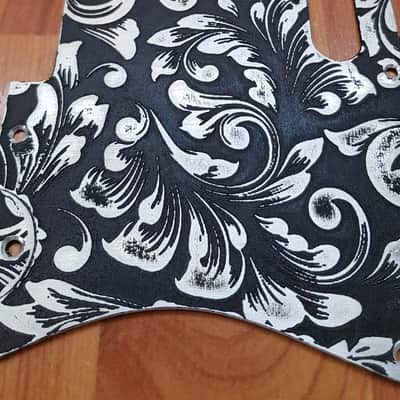 Custom aluminum relic roses Fender Telecaster pickguard set image 2