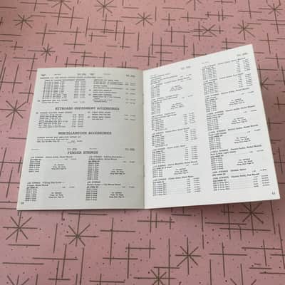 Fender Price Guide 1974 guitars amps bass misc. Case Candy booklet catalog image 6
