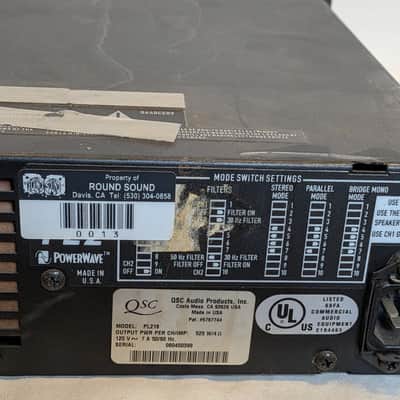 QSC PowerLight 2 PL218 2 Channel Power Amp image 5
