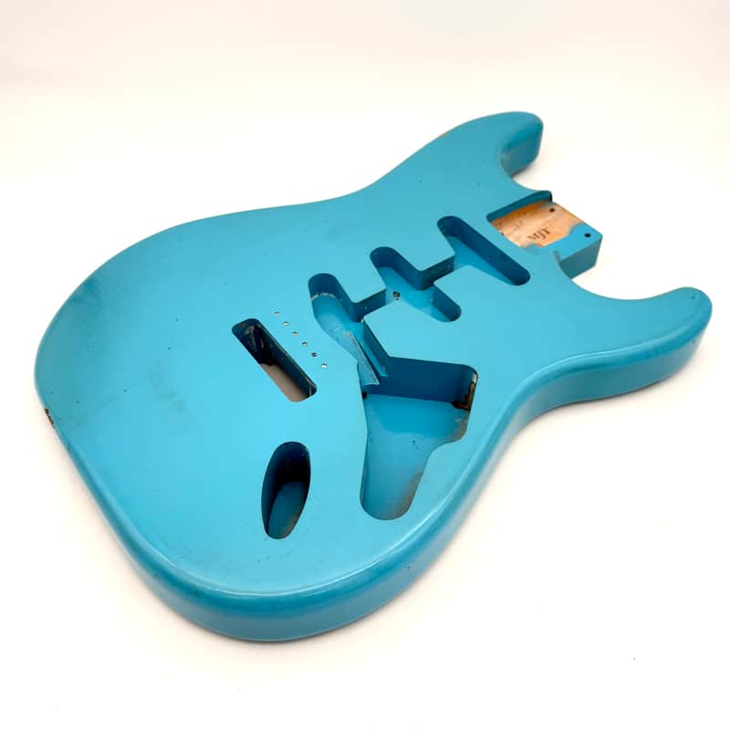 MJT Stratocaster Body Alder Relic Nitro Daphne Blue mjt6578 image 1