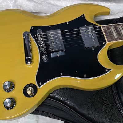 NEW ! Gibson SG Standard TV Yellow Finish - Original Gibson Leather Gig Bag - Authorized Dealer - Only 6.8 lbs - G07276 image 3