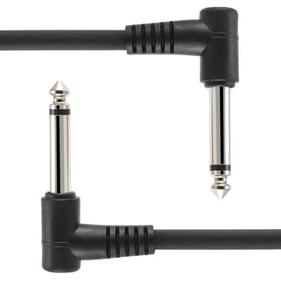 6 Inch Guitar Patch Cable Black 3-Pack Guitar Effect Pedal Cables | Pedal Patch Cables | Guitar Effect Patch Cables | Patch Cables Guitar | Guitar Patch Cables | Guitar Cables Pedal image 2