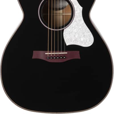 Seagull Artist Tuxedo Limited Grand Concert Acoustic-Electric Guitar, Solid Spruce Top, Black image 1