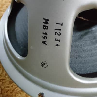 RARE Celestion matching pair 1969  Pre-ROLA Greenback T1234 G12H 30 watt 8 ohm pulsonic cones image 7