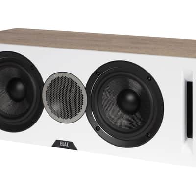 ELAC Debut Reference 5.25" Center Speaker, White Baffle, Oak Cabinet image 1