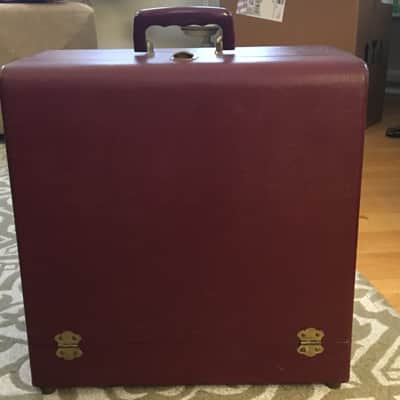 Jensen Alnico 5 PM 12" Speaker 1950's Ampro Cabinet Red image 5