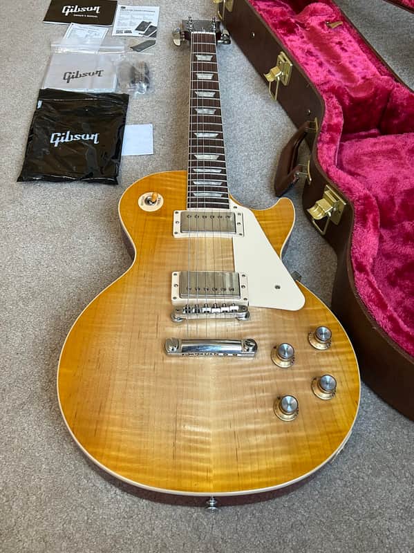 Gibson Les Paul Standard '60s Wildwood Custom Shop Top 2023 - Lemon Burst with OHSC - Image 3