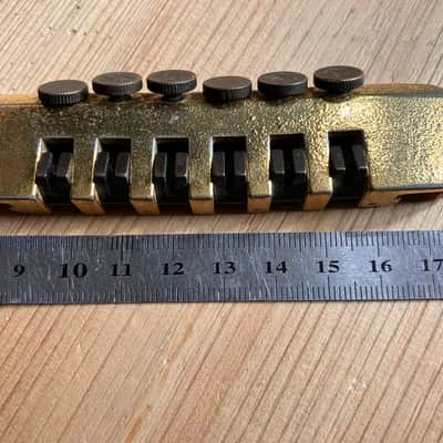 Schaller Vintage Electric Guitar TP6 Fine Tuning Guitar Bridge Pre Owned TP-6 Gold Finish image 10