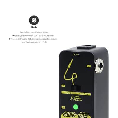 SONICAKE Sonic ABY True Byapss AB Box Line Selector Effects Pedal,price include the import duty to US buyer image 2