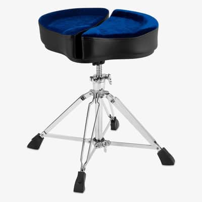 Ahead Drum Stool Throne Spinal G Four Leg, Blue Cloth Top ASPG-BLU image 2