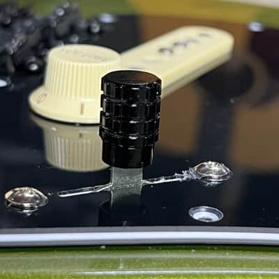 Kinnatone Bruno Grenade knurled Aluminum 3 or 5 way Blade style Switch Tip. For Strat or Tele image 1