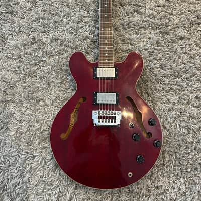 Hondo Deluxe 945 ES335 style - Vintage Gibson P/U - OHSC image 2