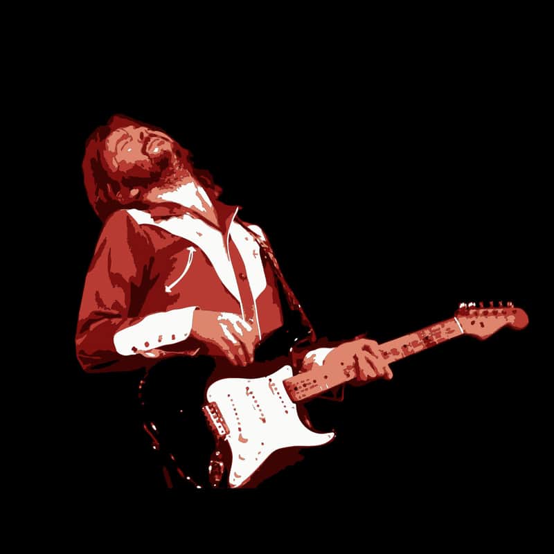 Clapton and Blackie Custom Printed T-Shirt Black - 3XL image 1