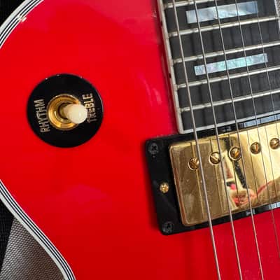 2023 Gibson Custom M2M Les Paul Custom Ferrari Red Bild 10