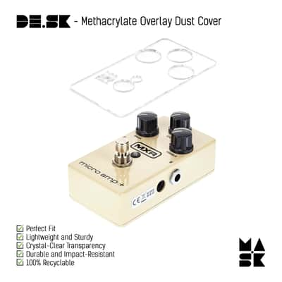 Protective Methacrylate Overlay Dust Cover for MXR Micro Amp + image 1