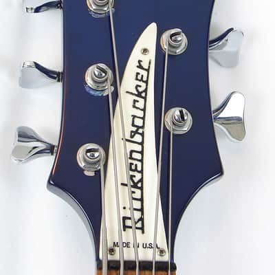 1987 Rickenbacker 4003 5 String Fretless Midnight Blue SUPER RARE! image 6