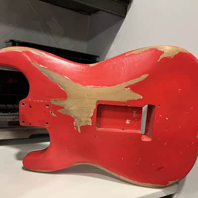 Fender Stratocaster Body 1962 - Fiesta Red refin image 7